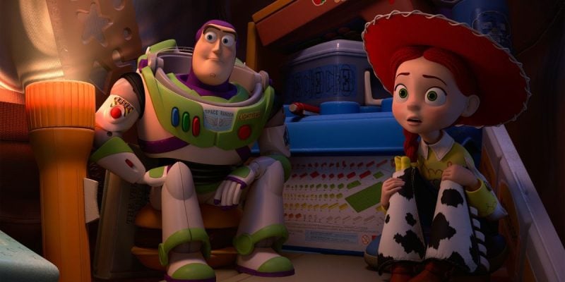 Buzz Lightyear and Jessie in Toy Story
