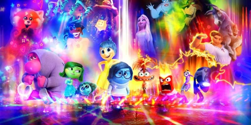 World of Color Happiness show as part of the Disneyland 70th anniversary