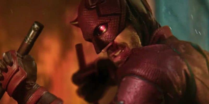 Close up of Daredevil