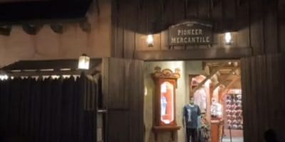 Pioneer Mercantile at Disneyland Park after a theft.