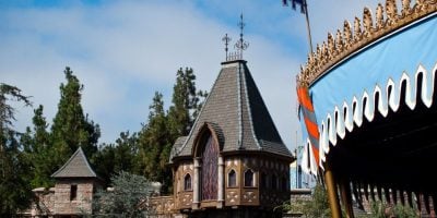 Buildings in Fantasyland at Disneyland Park.