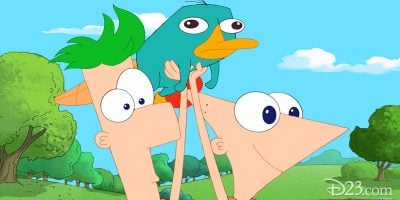 Phineas and Ferb with Perry the Platypus