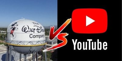 Split Image showing Disney versus YouTube