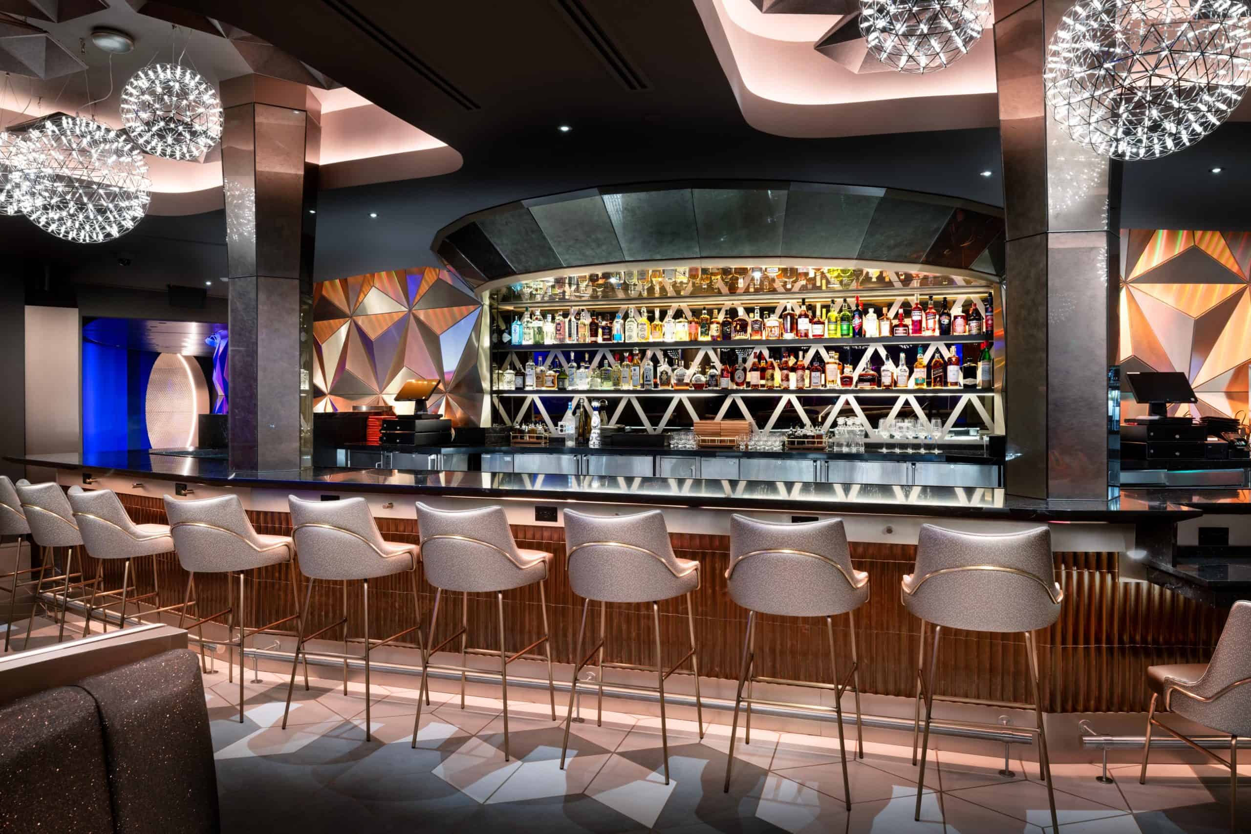 The interior of GEO-82 LOunge at EPCOT