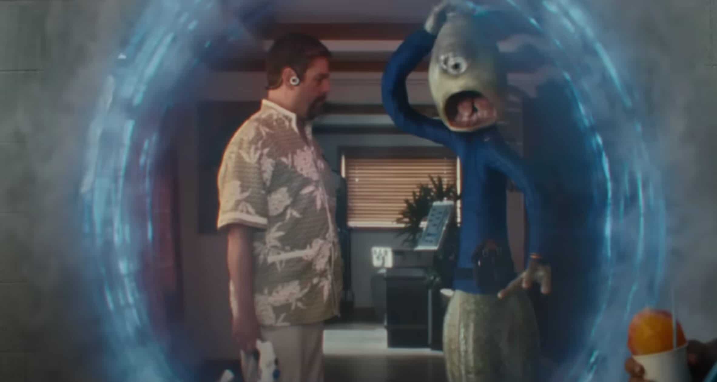 Zach Galifianakis and Billy Magnusse as Jumba and Pleakley in Lilo & Stitch
