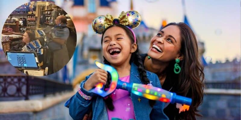 The Disneyland Key for the Disneyland 70th anniversary with an insert of resellers uying the keys