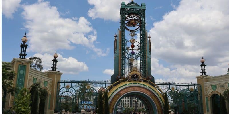 Entrance to Epic Universe in Orlando, Florida