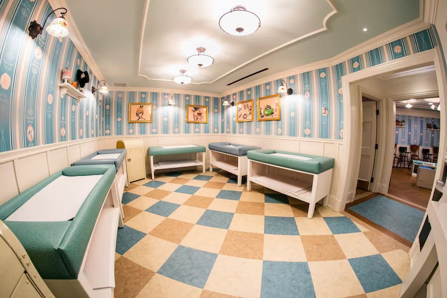 Disney World baby care center changing tables 