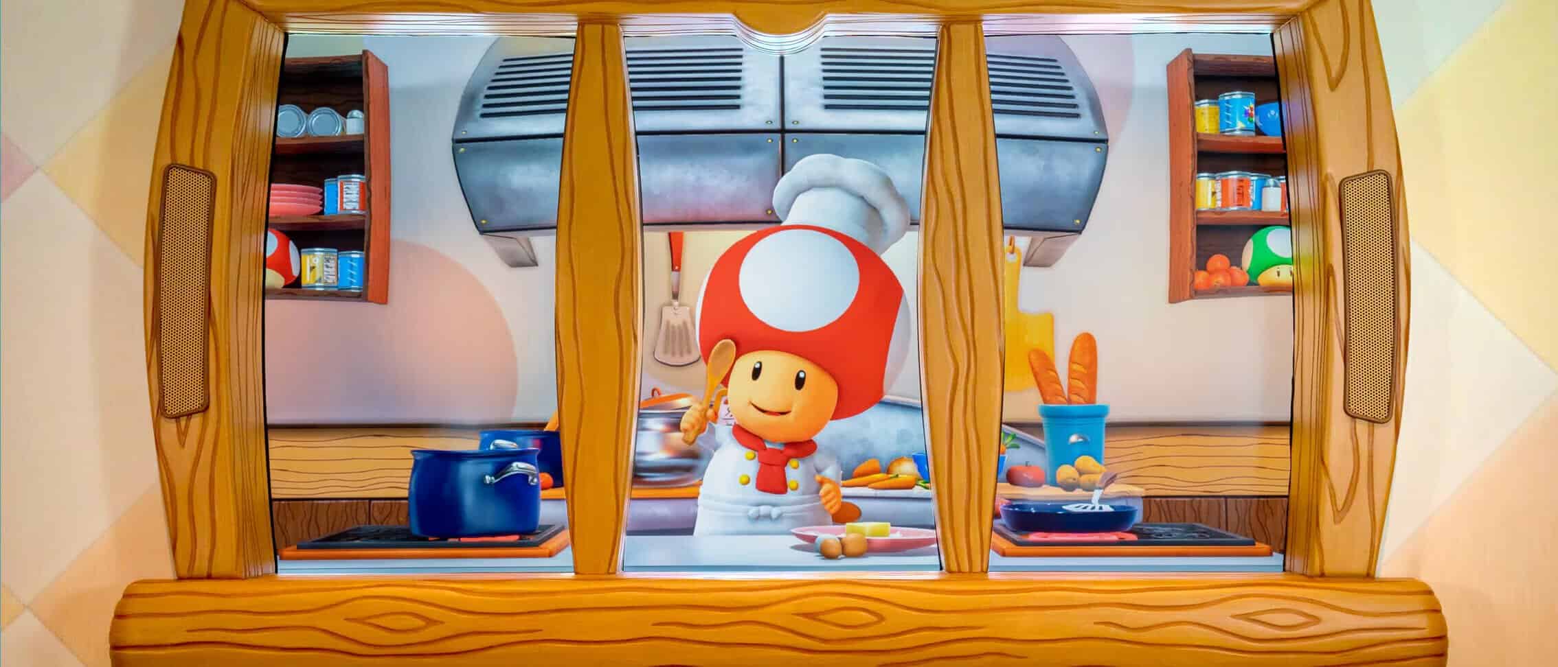 Toadstool Cafe in Super Nintendo World at Universal Studios Hollywood