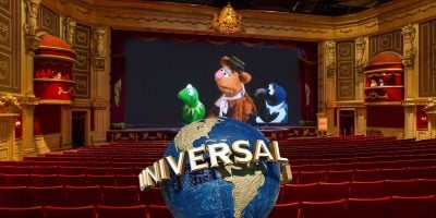 Muppet*Vision 3D with the Universal Globe in the middle