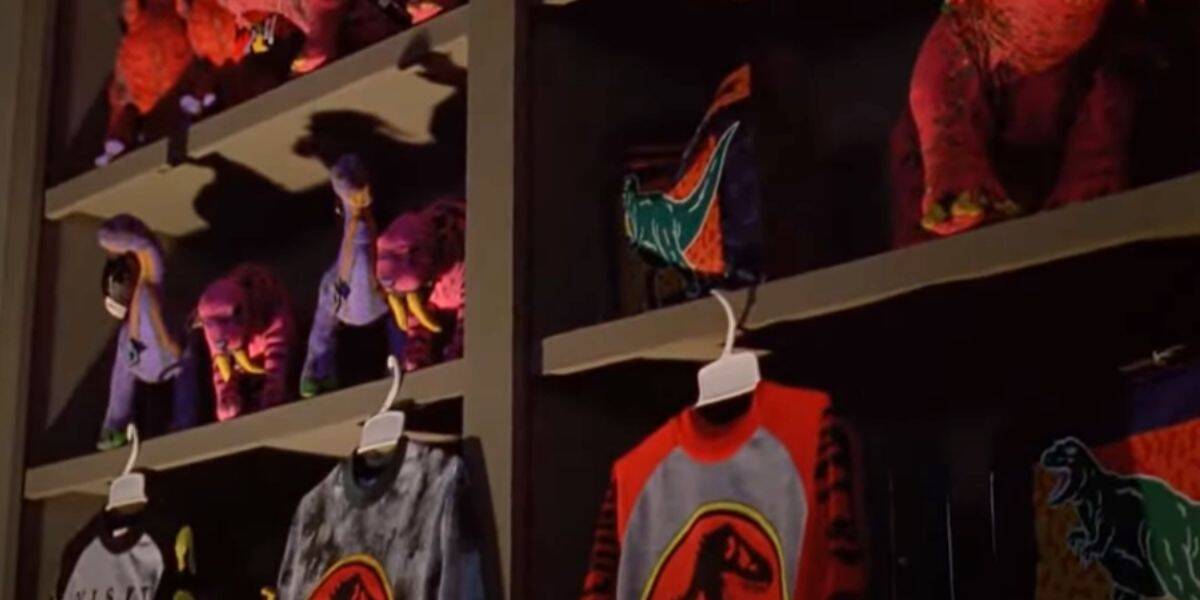 The giftshop scene in 'Jurassic Park'