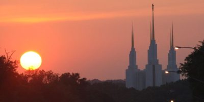 The Washington D.C. Temple that many have compared to Disneyland Park's castle.