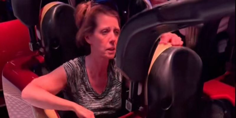 A woman wakes up after going unconscious on Avengers Assemble: Flight Force at Disneyland Paris Resort.