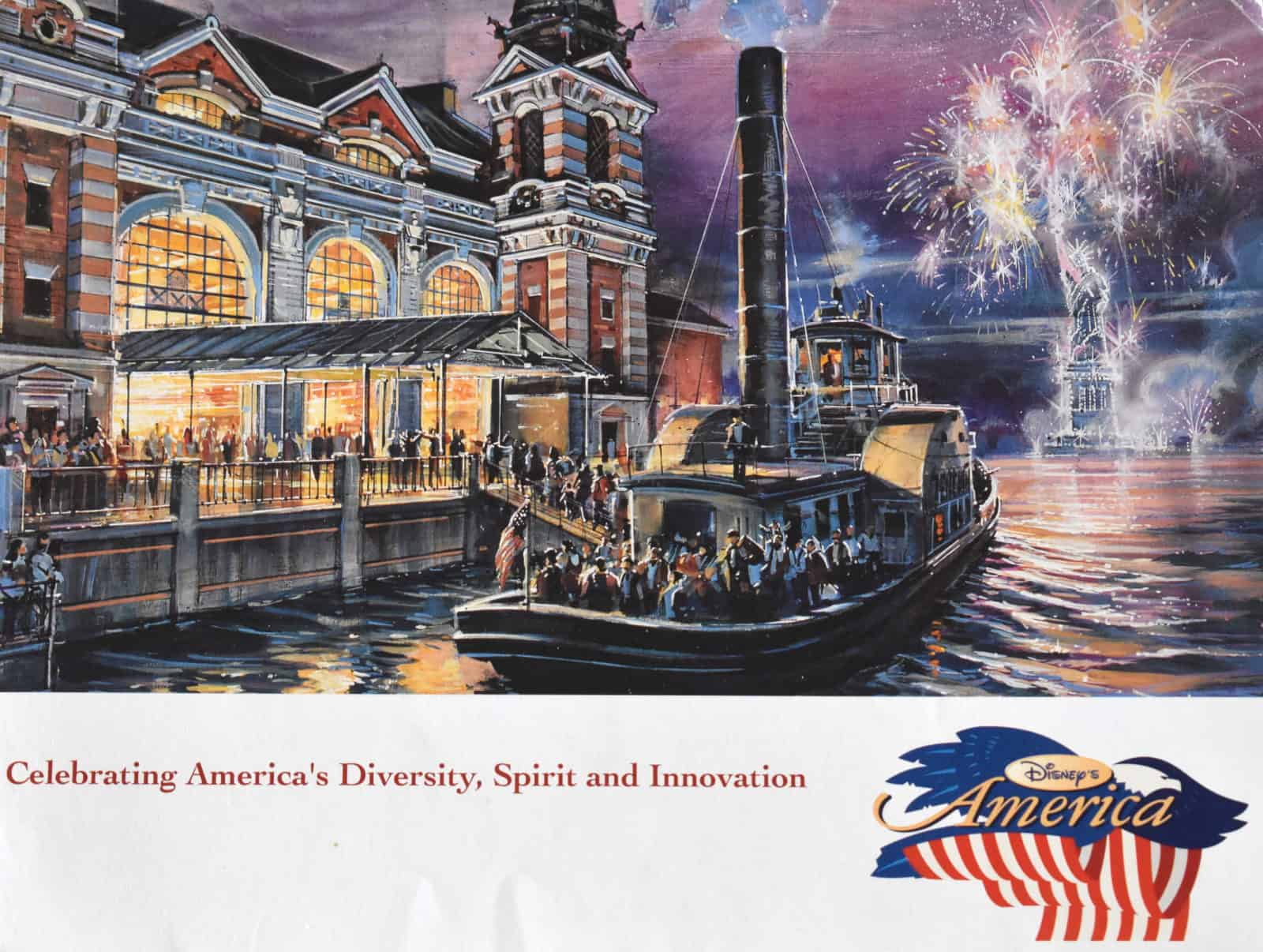 Concept Art for Disney's America theme park