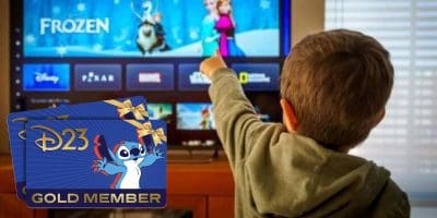 An image for Disney+ with D23 Gold Member Card