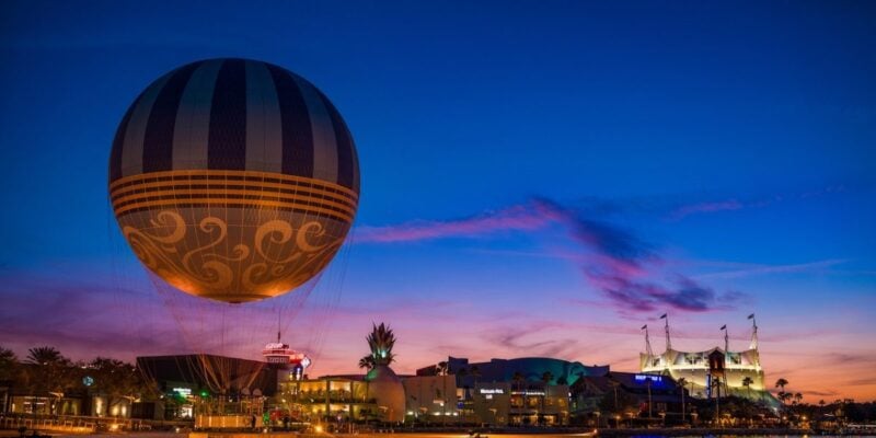 Disney Springs at night
