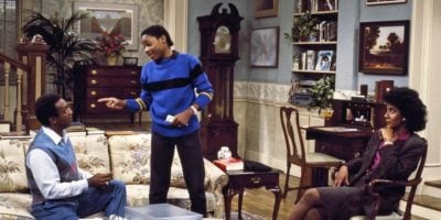 Bill Cosby and Malcolm Jamal Warner in The Cosby Show