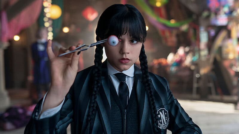 Jenna Ortega as Wednesday Addams in 'Wednesday' on Netflix