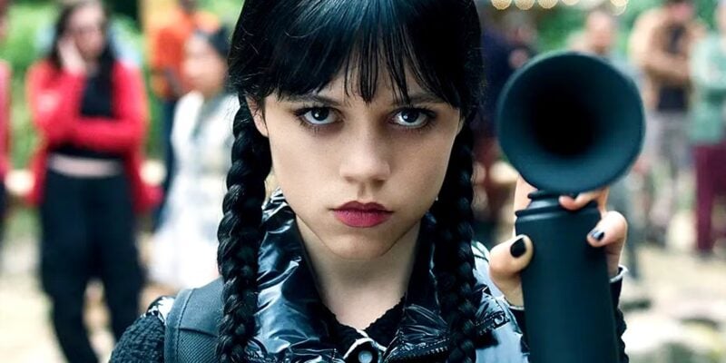 Jenna Ortega as Wednesday Addams in Wednesday on Netflix