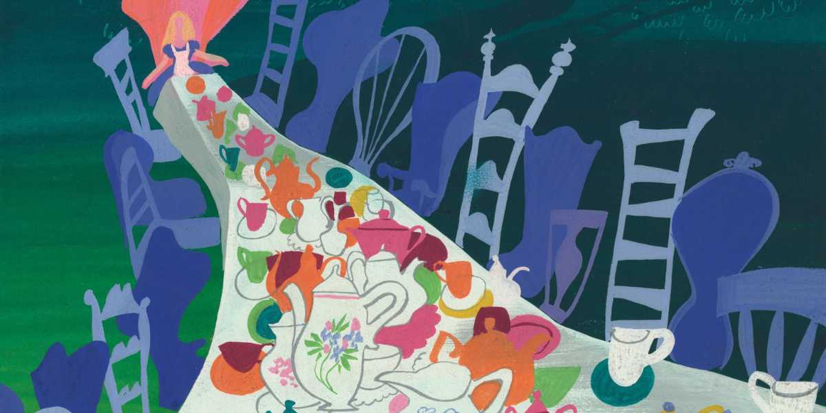 Alice in Wonderland concept art by Mary Blair