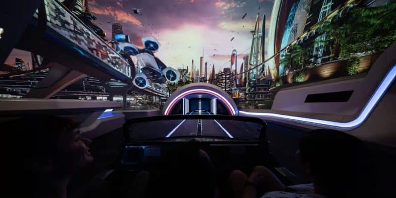 Concept art for Test Track at Disney World