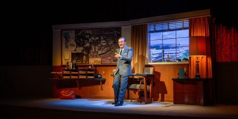 The Walt Disney animatronic in "Walt Disney - A Magical LIfe"
