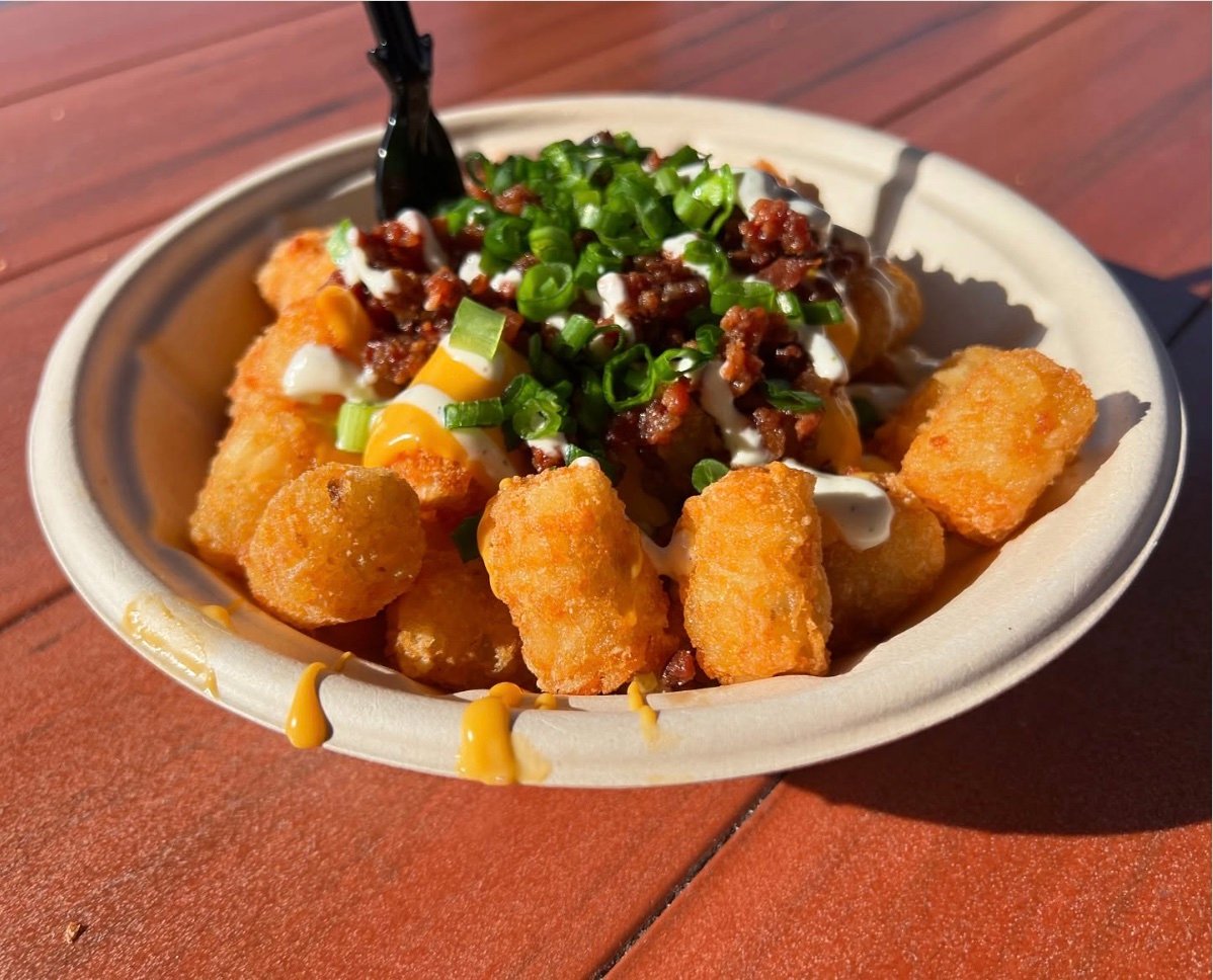 Cheddar, Bacon, Ranch tots from Friar's Nook in the Magic Kingdom