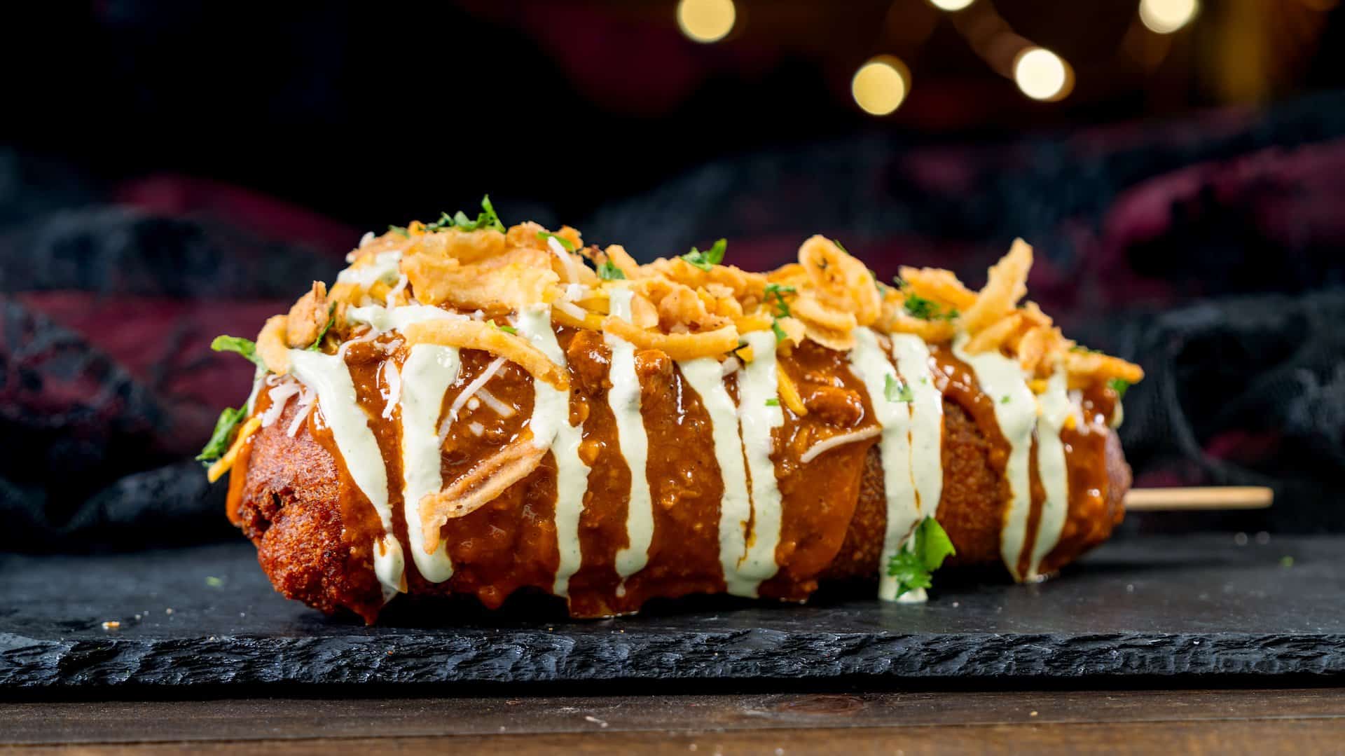 Chili Cheese corn dog Little Red Wagon Disneyland