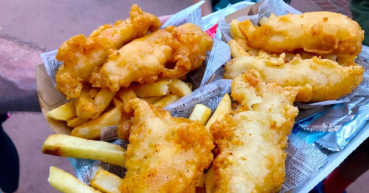 Fish and Chips from the Yorkshire County Fish Shop in EPCOT