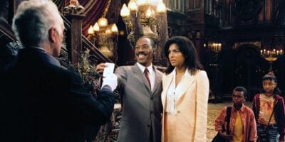 Eddie Murphy and Terence Stamp in Disney's the Haunted Mansion