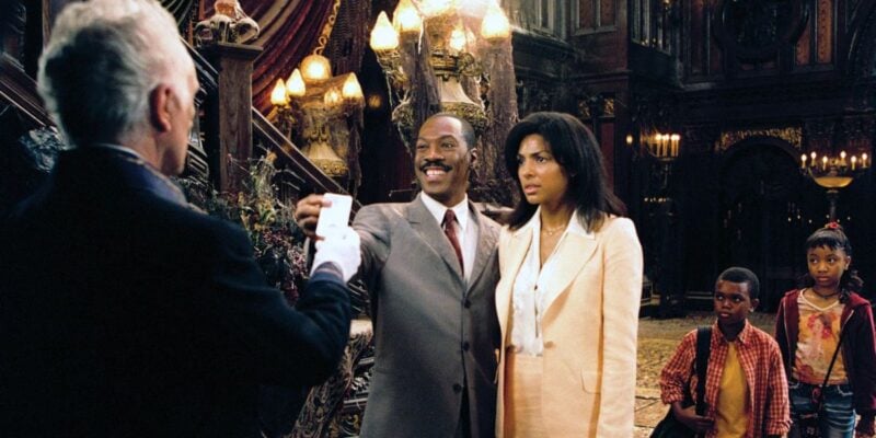 Eddie Murphy and Terence Stamp in Disney's the Haunted Mansion