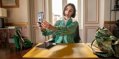 Lily Collins as Emily Cooper in Emily in Paris