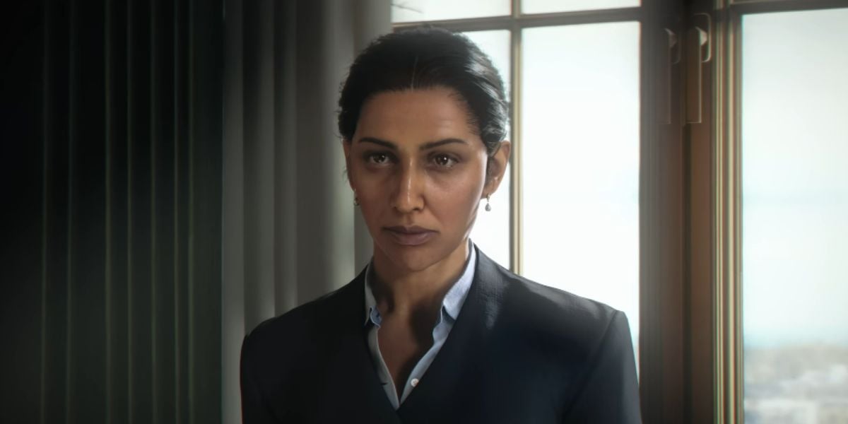 M in the "007 First Light" trailer