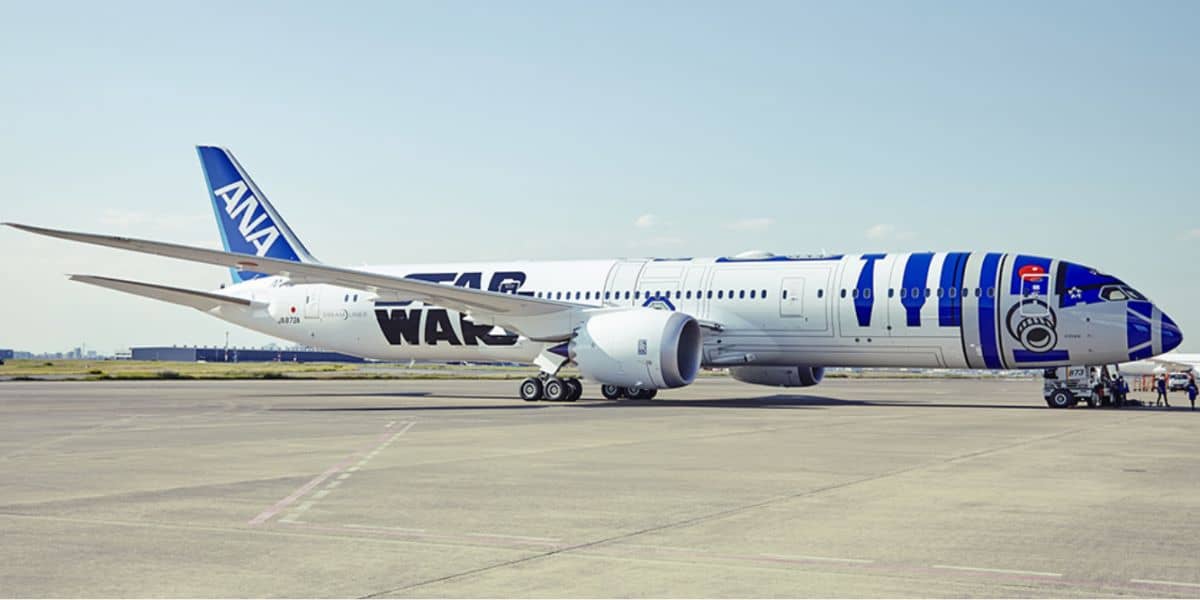ANA's R2-D2 jet, inspired by 'Star Wars'