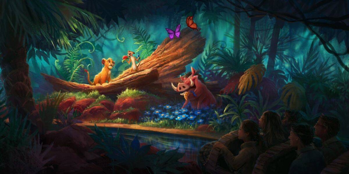 Concept art for 'The Lion King' ride at Disneyland Paris Resort's Disney Adventure World