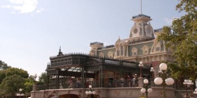 The Main Street, U.S.A., train station at Magic Kingdom Park.