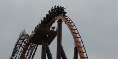 Raging Bull's highest drop at Six Flags Great America