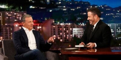 Jimmy Kimmel and Bob Iger