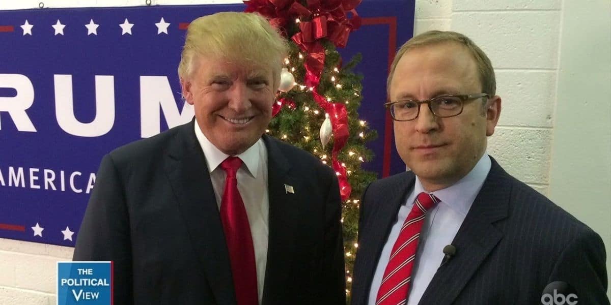 Jonathan Karl and Donald Trump