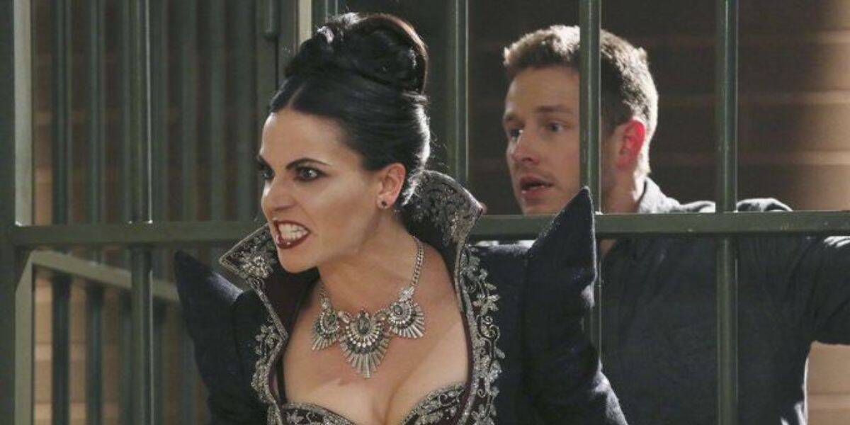 Lana Parrilla and Josh Dallas in Once Upon a Time