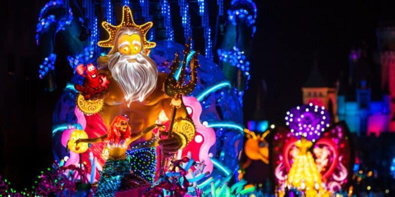 Little Mermaid Float Paint the Night Disneyland