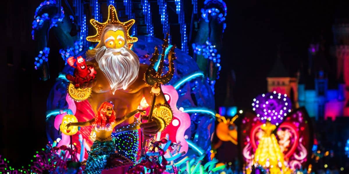 Little Mermaid Float Paint the Night Disneyland