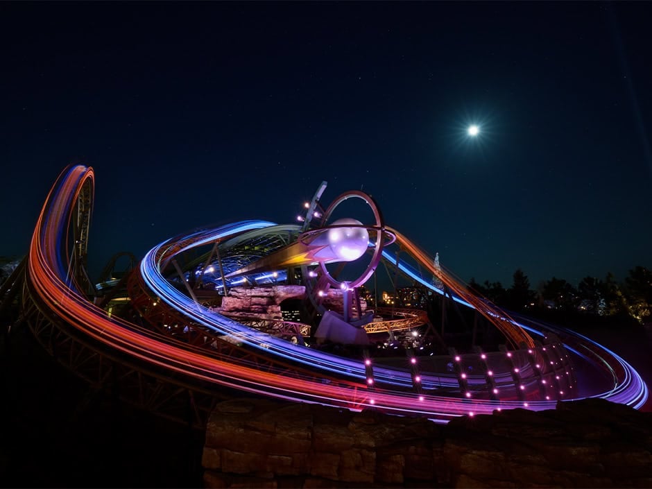 Stardust Racers in Celestial Park at Epic Universe Universal Orlando Resort