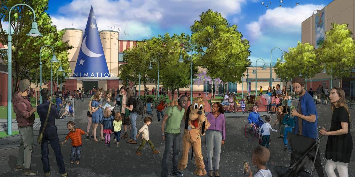 Animation Courtyard replacement concept art