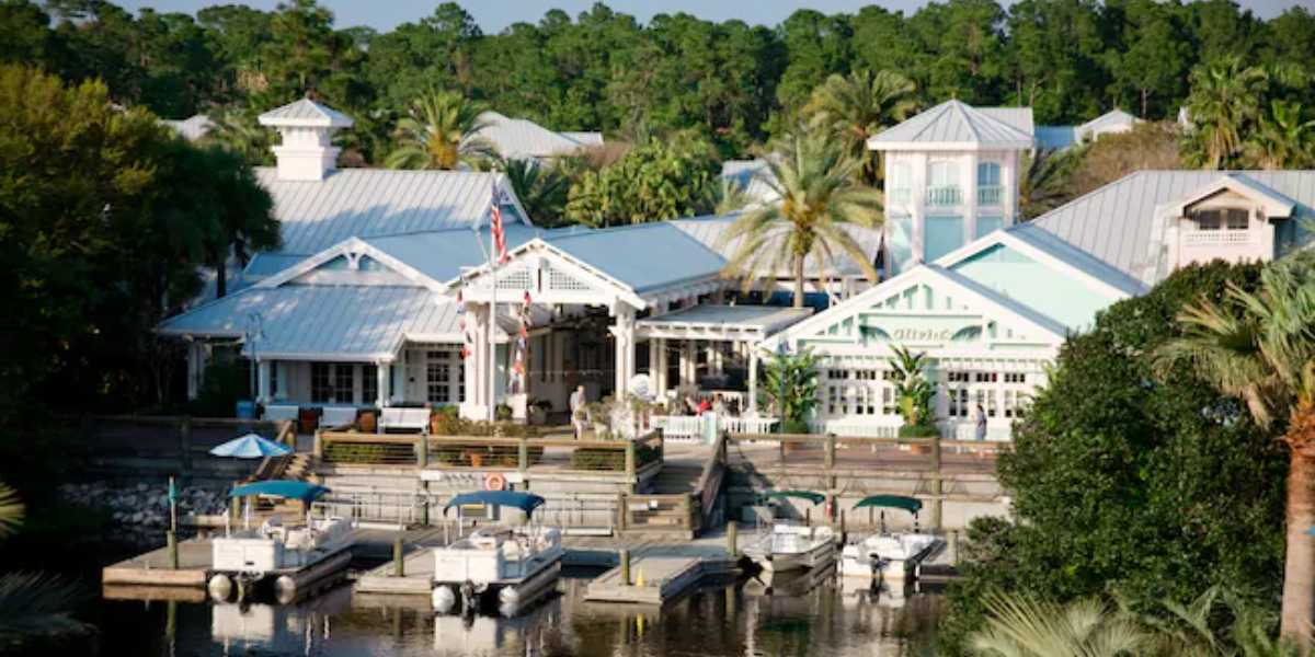 An aerial view of Disney's Old Key West resort at Disney World
