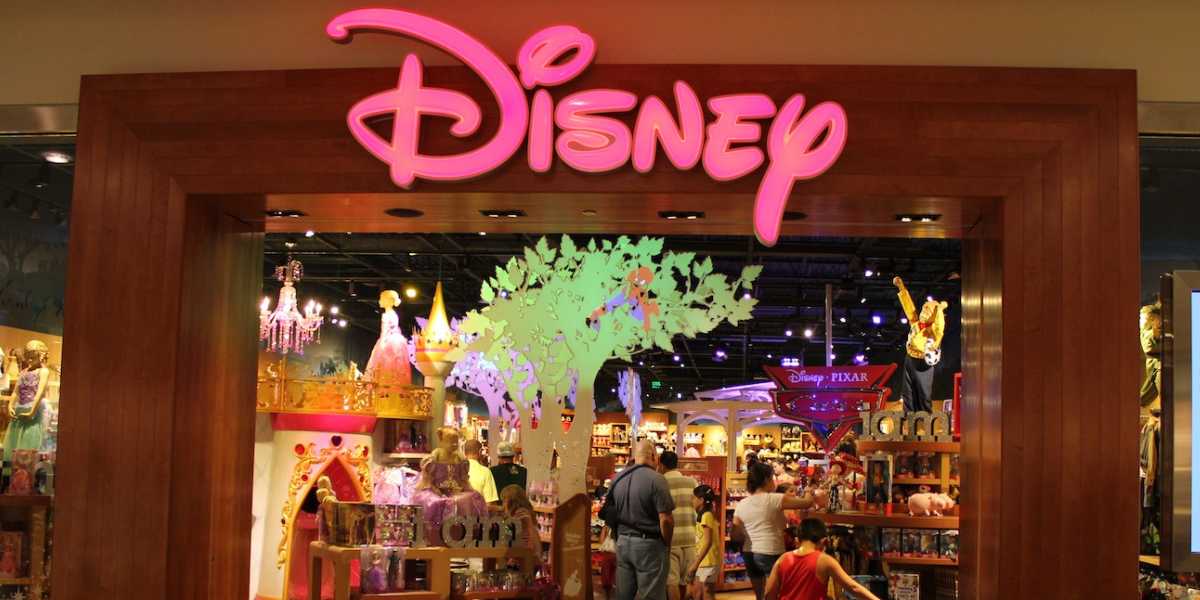The entrance to a Disney Store