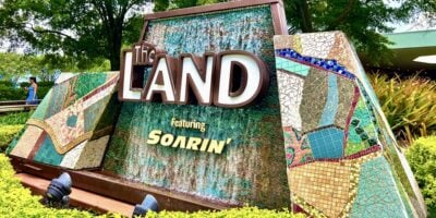 The Living With the Land sign at Disney World's EPCOT