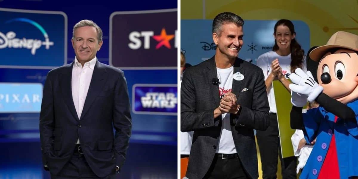 (Left) Bob Iger, (Right) Josh D'Amaro
