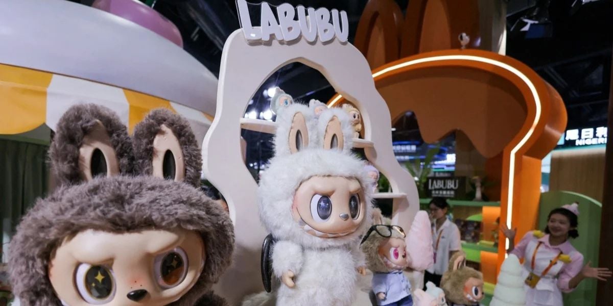 a Labubu display