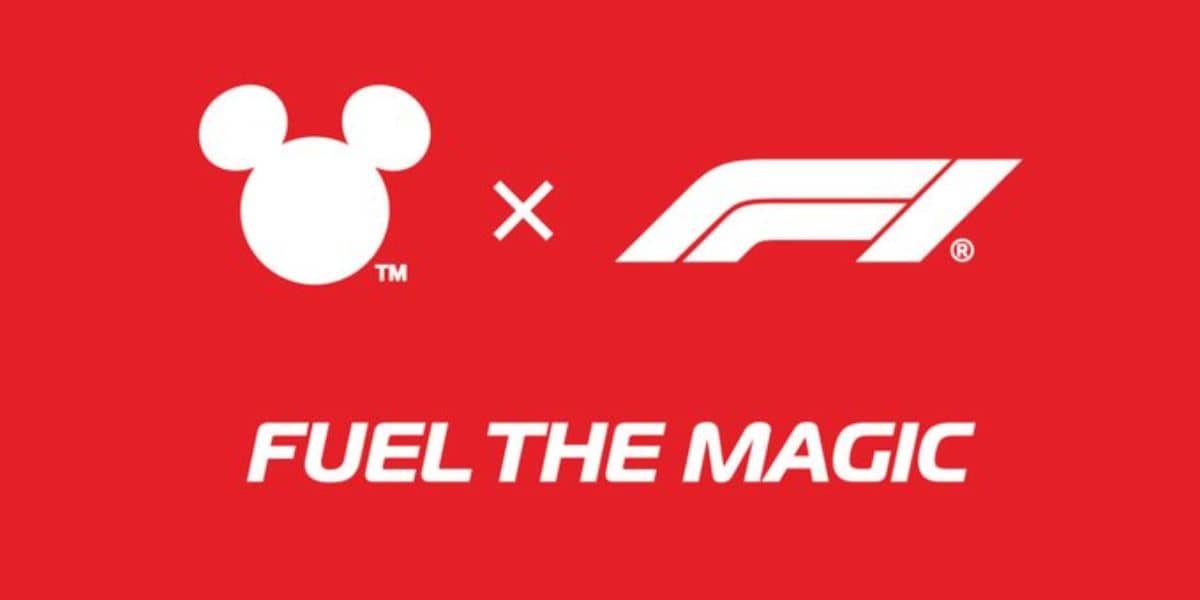 The Fuel the Magic logo - a collaboration between Disney and Formula 1
